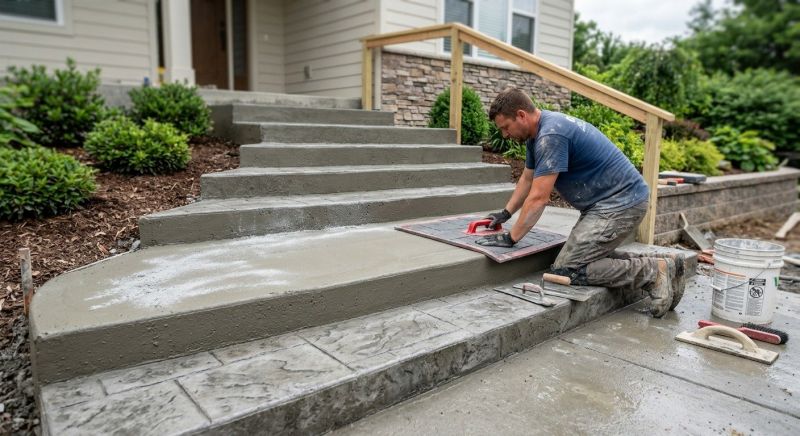 Stamped Concrete Resurfacing in Frisco, TX