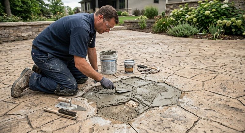 Decorative Concrete Repair in Olathe, KS